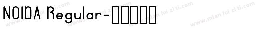 NOIDA Regular字体转换